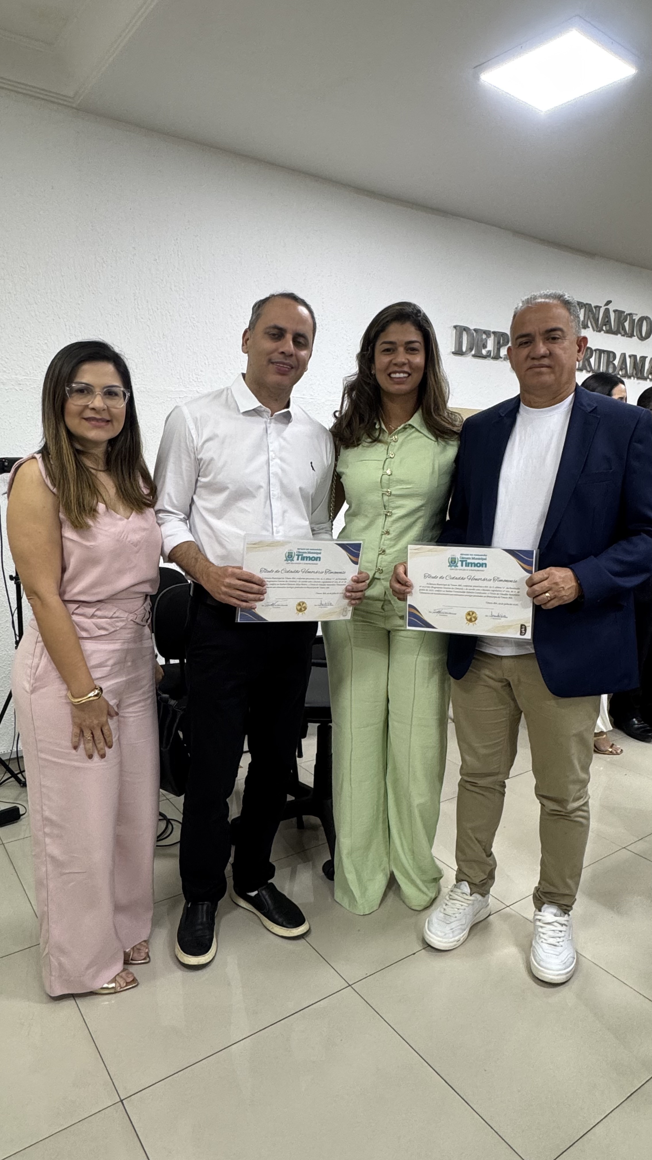 Câmara Municipal de Timon homenageia seis personalidades com o Título de Cidadão Timonense